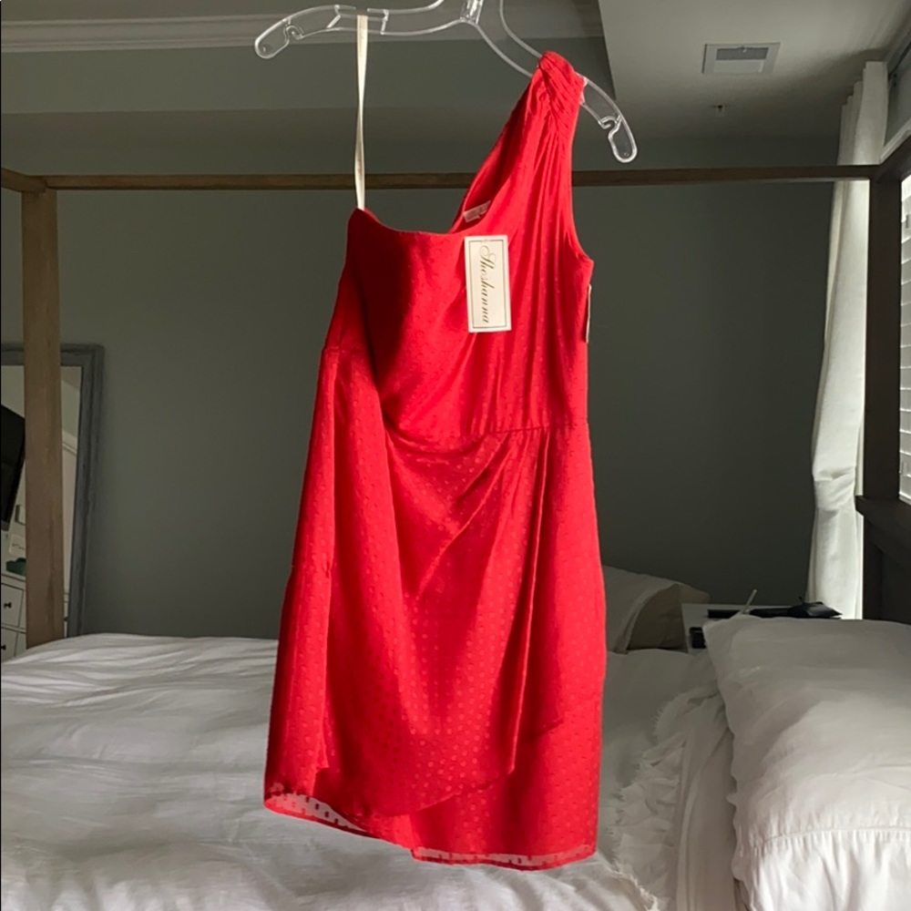 Shoshanna one shoulder dress